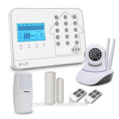 2020 New WIFI GSM PSTN Alarm System For Home Alarm With IP Camera